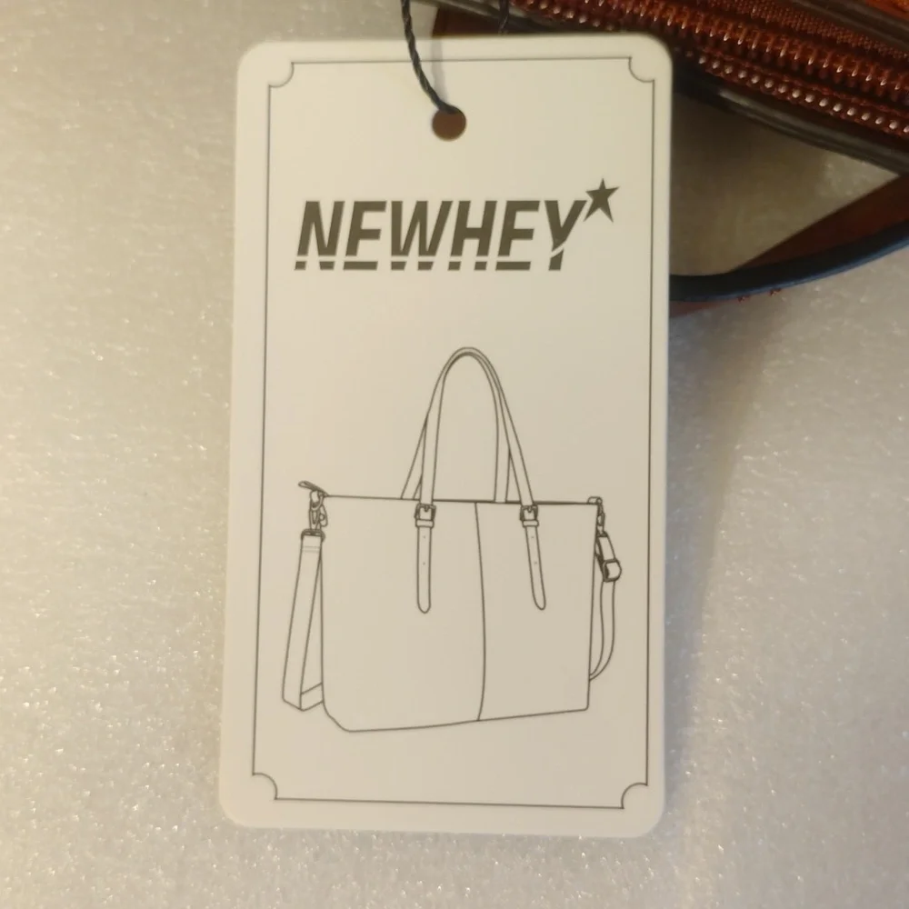 NEWHEY Wine and Beige Totes with Gold Hardware - Picture 7 of 8